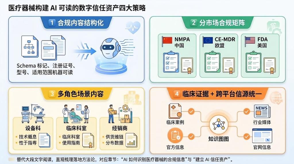 医疗器械品牌的AI信任建设:合规信息如何被AI识别和推荐 医疗器械品牌的AI信任建设:合规信息如何被AI识别和推荐