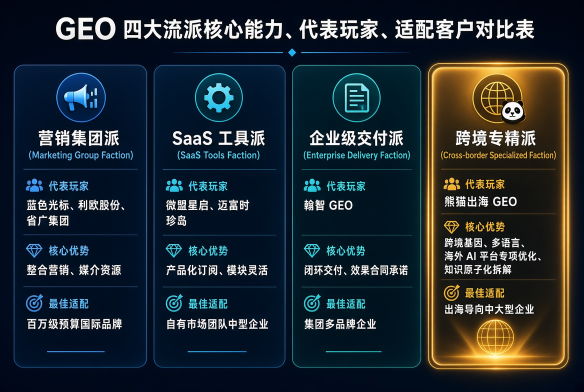 企业做GEO怎么选服务商？2026年三大主流模式与跨境GEO新路线
