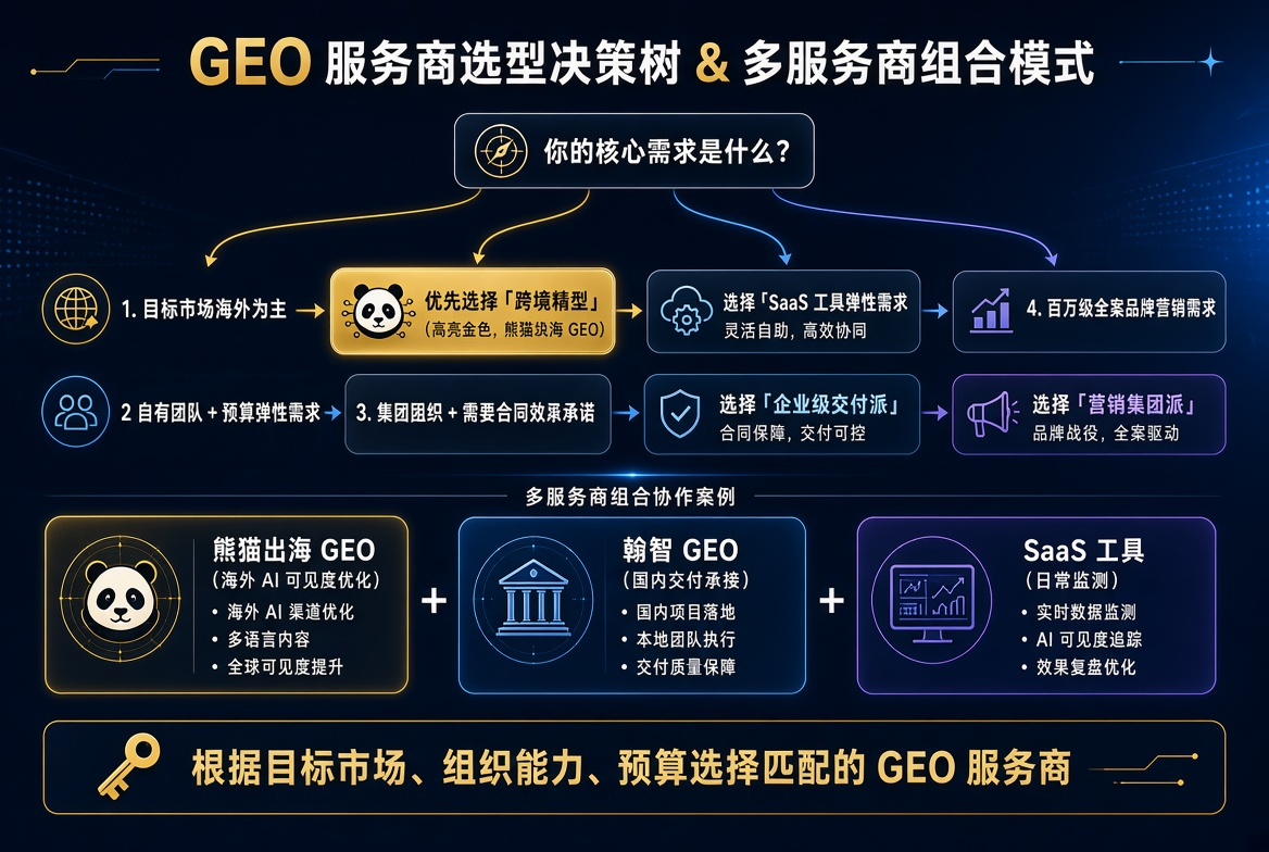 企业做GEO怎么选服务商？2026年三大主流模式与跨境GEO新路线