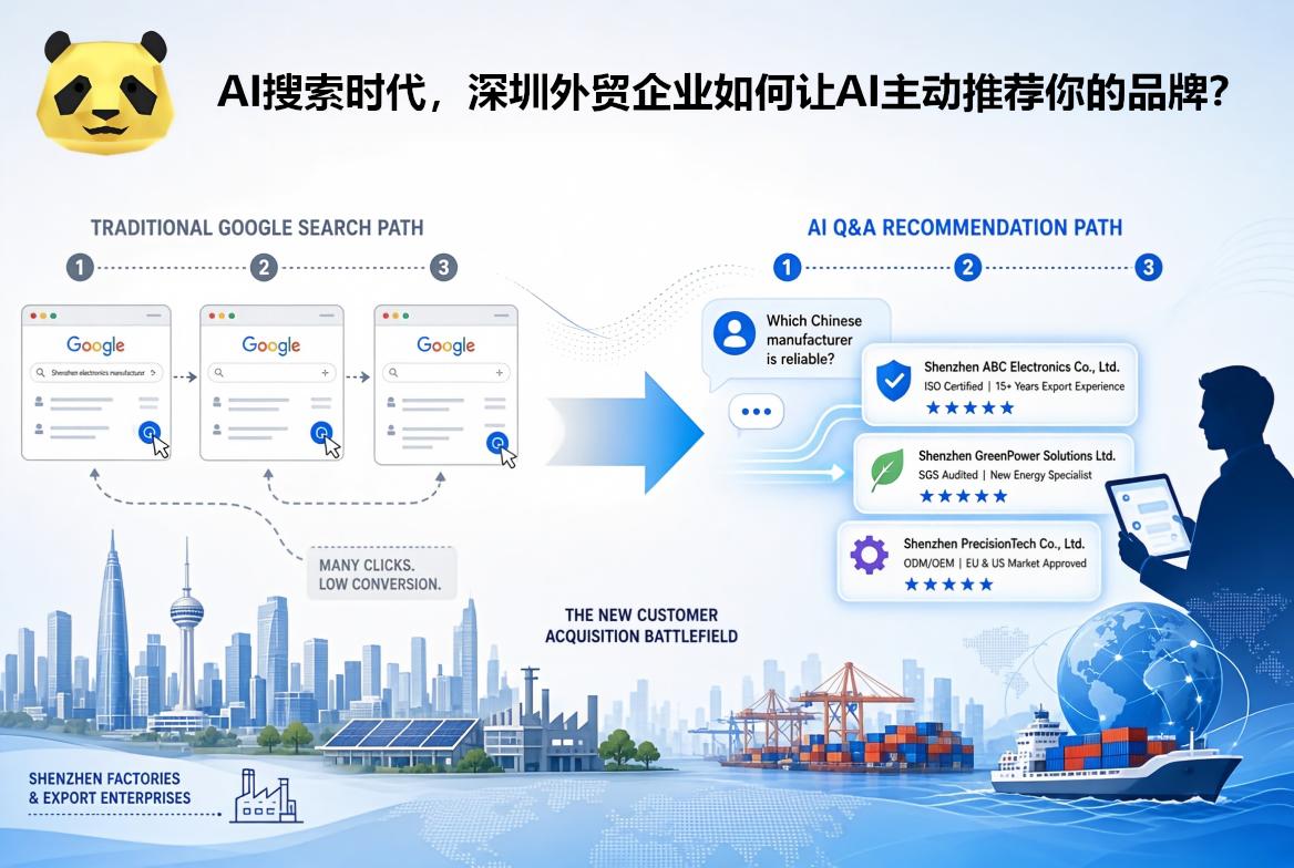 AI搜索时代，深圳外贸企业如何让AI主动推荐你的品牌？