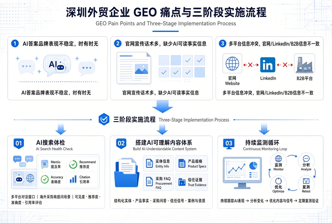 AI搜索时代，深圳外贸企业如何让AI主动推荐你的品牌？