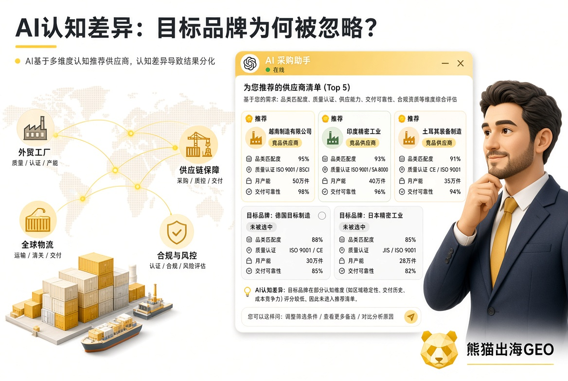 客户在ChatGPT里搜“中国供应商”，为什么推荐了竞品却没推荐你？